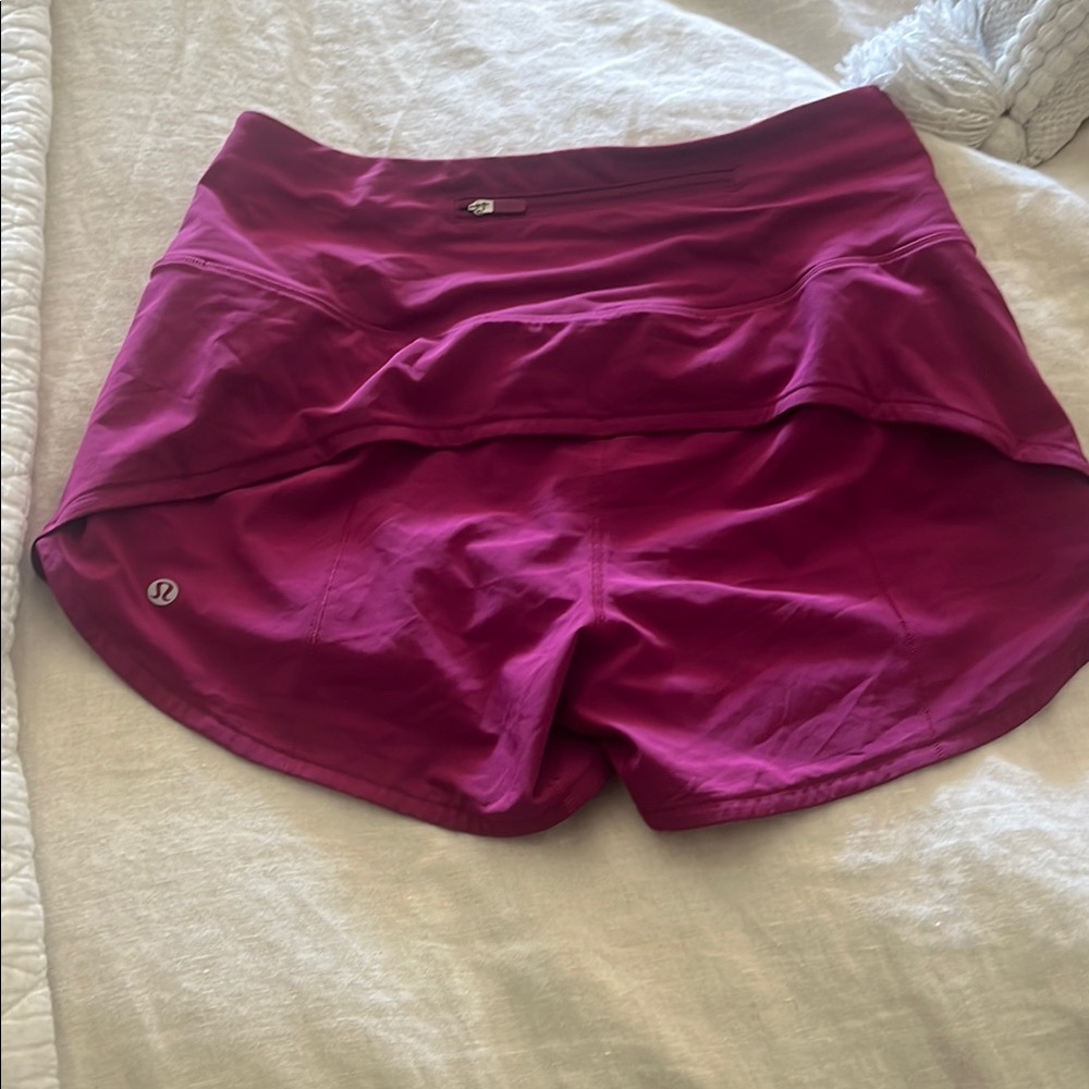 lululemon athletica Women's Magenta Athletic Shorts
